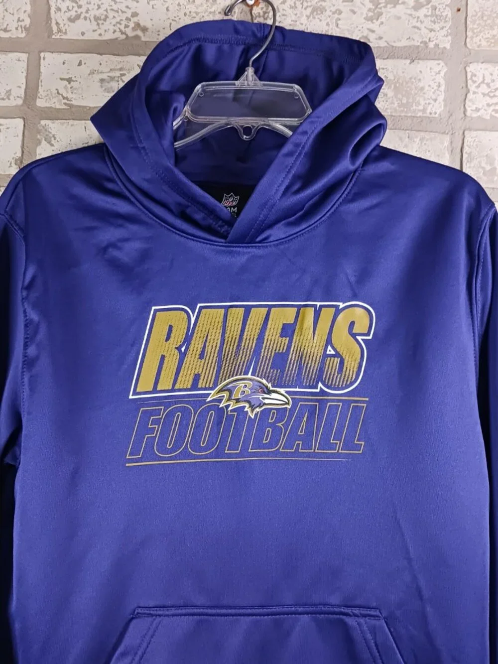 Baltimore Ravens Youth Large (14/16) Hoodie Purple NFL Team Apparel